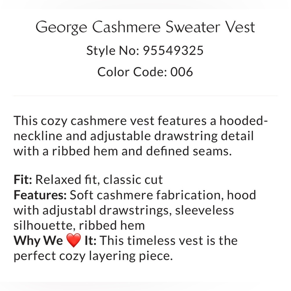 NWT Free People George Cashmere Sweater Vest - Picture 15 of 16